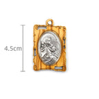 Olive Wood & Metal Virgin Mary Pendant Necklace: A Timeless Devotional Keepsake