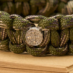 Vintage Style Durable Handcrafted Paracord St. Benedict Bracelet