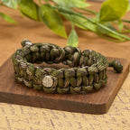Vintage Style Durable Handcrafted Paracord St. Benedict Bracelet