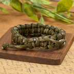 Vintage Style Durable Handcrafted Paracord St. Benedict Bracelet