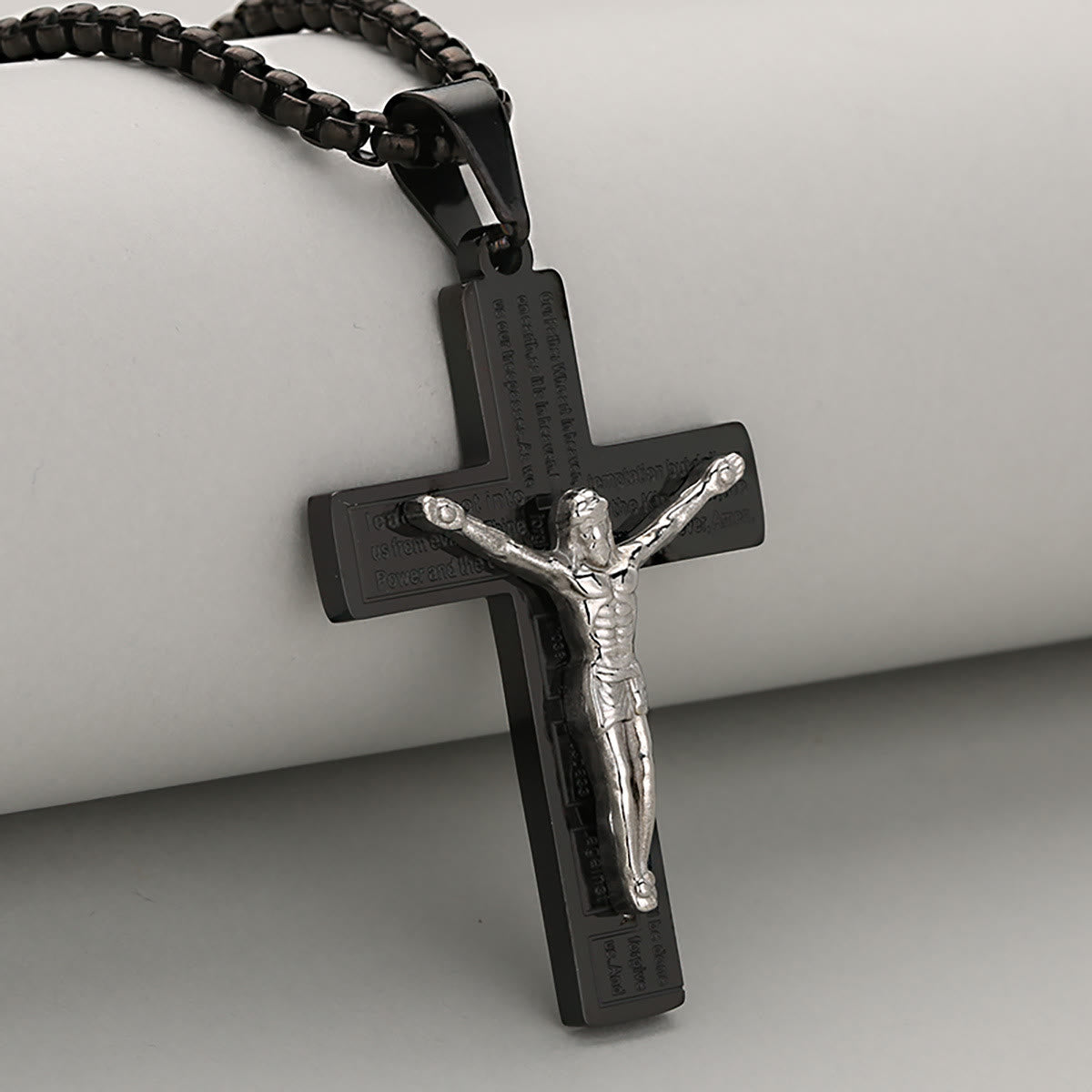 Elegant Crucifix Necklace Symbol of Devotion Available in Four Shades