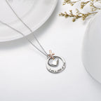 Delicate Mustard Seed Necklace with Cross and Scripture Message