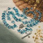 Wings of Devotion Shimmering Blue Butterfly Prayer Bracelet, Animal Rosary