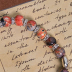 Marbling Agate Calico Cat to Pray with St. Benedict Pet Memorial Animal Bracelet
