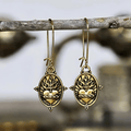 Vintage Style Sacred Heart Dangle Earrings: Faith & Devotion Jewelry VIP