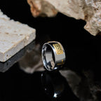 Two-tone Golden JESUS & Cross Symbol Blessed Ring
