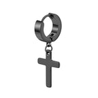 Trendy Cross Dangle Hoop Earrings: Cool & Stylish Jewelry for Daily Wear VIP