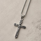 Classic Stainless Steel Ornate Cross Necklace: A Profound Symbol of Faith