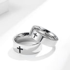 Two - Color Minimalist Cross Rings: Faith - Inspired Fashion