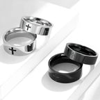 Two - Color Minimalist Cross Rings: Faith - Inspired Fashion