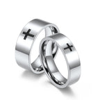 Two - Color Minimalist Cross Rings: Faith - Inspired Fashion