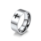 Two - Color Minimalist Cross Rings: Faith - Inspired Fashion