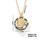 Multicolored Our Lady Crystal Necklaces: Faith - Filled Artistic Jewelry