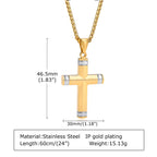 Multi - Color Cross Necklace with Scripture: Personalized Faith Wear