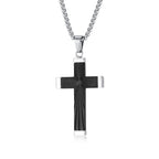 Three - Color Radiant Cross Pendant: A Fusion of Art and Belief