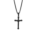 Tri - Color Jesus Crucifix Necklace: A Fusion of Faith and Stylish Hues
