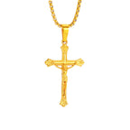 Tri - Color Jesus Crucifix Necklace: A Fusion of Faith and Stylish Hues