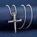 Artistic Nail - Shaped Cross Necklace for Faith Expression