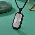 Stylish Two - Tone Cross Necklace: Four Faith - Inspired Designs