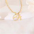 Golden Cross, Mountain & Mustard Seed Pendant Necklace: Faith Meets Nature