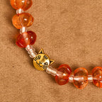Pumpkin - Shaped Beads Rosary, Bracelet