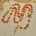 Pumpkin - Shaped Beads Rosary, Bracelet