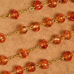 Pumpkin - Shaped Beads Rosary, Bracelet