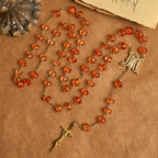 Pumpkin - Shaped Beads Rosary, Bracelet