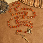 Pumpkin - Shaped Beads Rosary, Bracelet