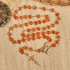 Pumpkin - Shaped Beads Rosary, Bracelet
