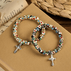 Handcrafted Cloisonné Beads Timeless Faith Bracelet: A Testament of Christ's Presence