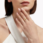 Multi - Cross Cutout Band Ring: Two - Color Stainless Steel Faith Jewelry