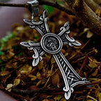 Orthodox Church Celtic Knot Armenian Cross Pendant Necklace