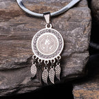 Saint Icon Pendant Necklace: Artistic Jewelry with Zircon Accents