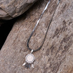 Saint Icon Pendant Necklace: Artistic Jewelry with Zircon Accents