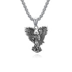 Multi - Color Streetwear - Style Angel Warrior Pendant Necklace
