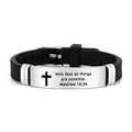 Multi - Styled Motivational Cross Bracelet with Bible Verses
