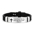 Multi - Styled Motivational Cross Bracelet with Bible Verses