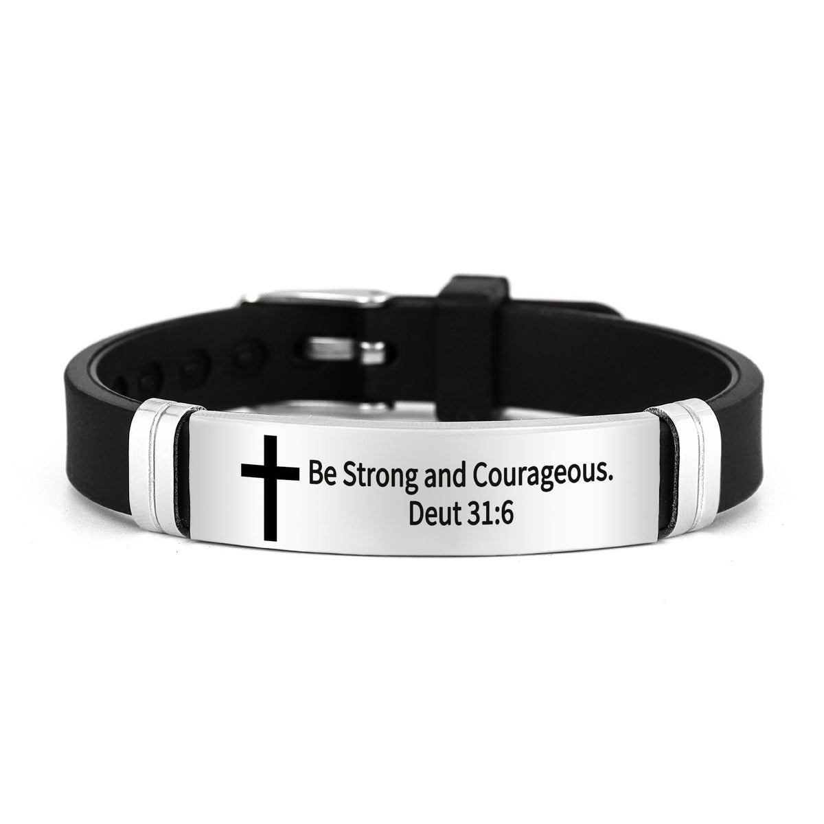 Multi - Styled Motivational Cross Bracelet with Bible Verses