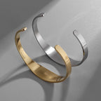 Peace & Protection St. Benedict Cuff Bracelet in Golden & Silver