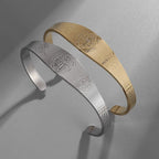 Peace & Protection St. Benedict Cuff Bracelet in Golden & Silver