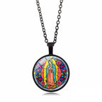 Choose Your Blessing Radiant Faith Necklace: Madonna with Child or Roses of Guadalupe