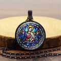 Choose Your Blessing Radiant Faith Necklace: Madonna with Child or Roses of Guadalupe