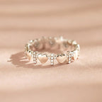 Heart & Zircon Faith Ring: Minimalist Elegance with Spiritual Significance