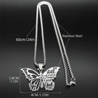 Psalm 46:10 Butterfly Cross Necklace: Biblical Faith Heritage for Daily Life
