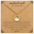 Minimalist Mustard Seed Mountain Necklace: Faith Expression in Daily Wear