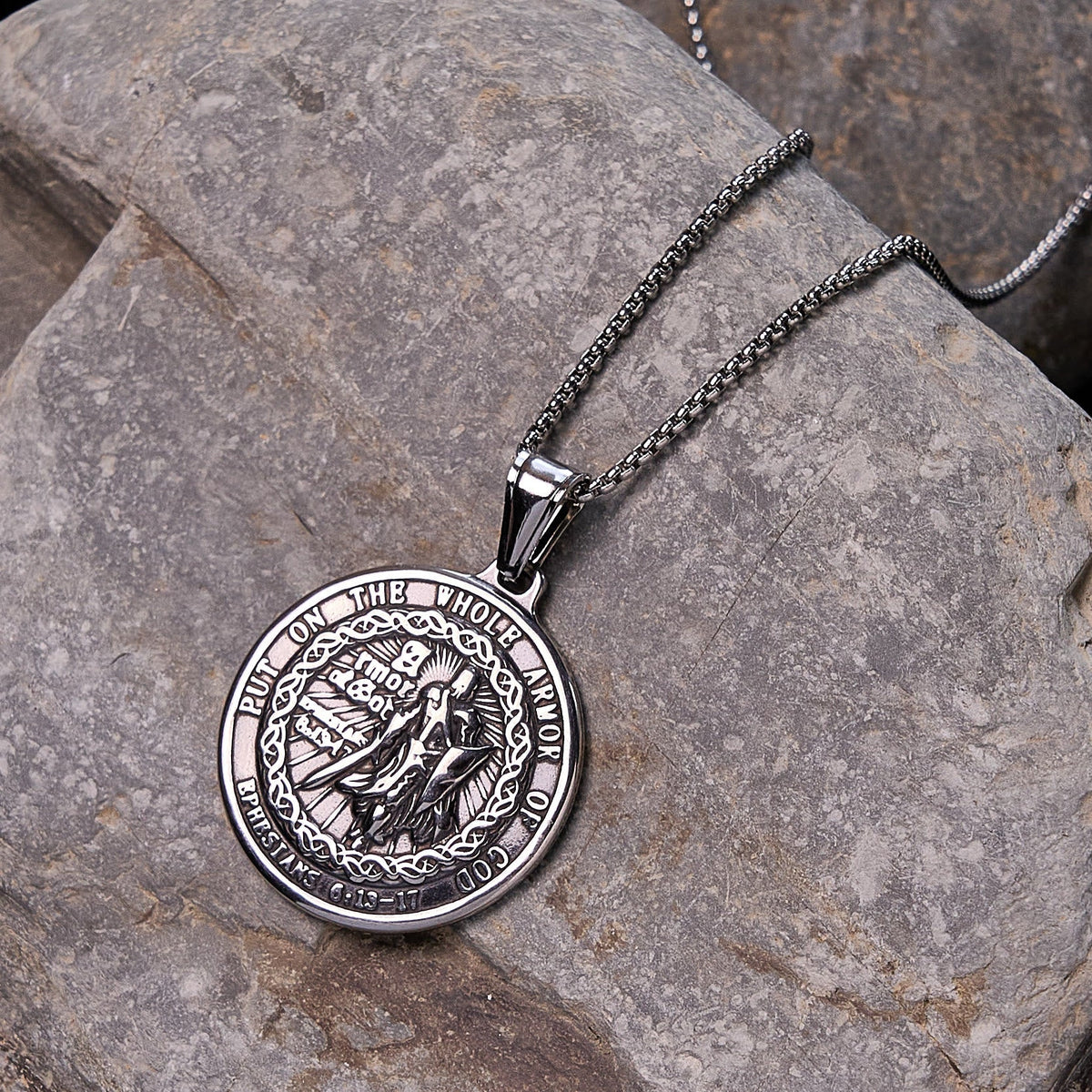 Armor of God Pendant Necklace: Spiritual Protection & Timeless Devotion
