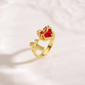 Sacred Heart & Cross Ring: Faithful Devotion & Elegant Symbolism for Daily Wear