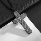 Scripture Cross Pendant Necklace: Biblical Verse & Faithful Devotion