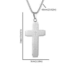 Scripture Cross Pendant Necklace: Biblical Verse & Faithful Devotion